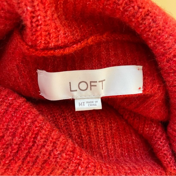 LOFT Cowl Neck Sweater Dress - Picture 2 of 7